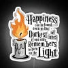 Guiding Light of Hope in Dark Times with Vibrant Color Glow