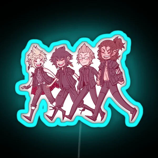 Happy 2nd Anniversary FFXV RGB Neon Sign