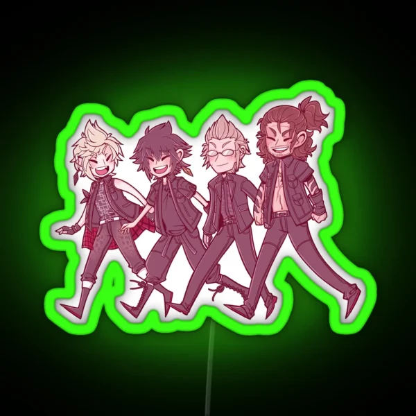 Happy 2nd Anniversary FFXV RGB Neon Sign