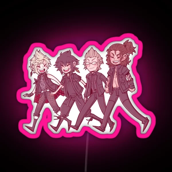 Happy 2nd Anniversary FFXV RGB Neon Sign