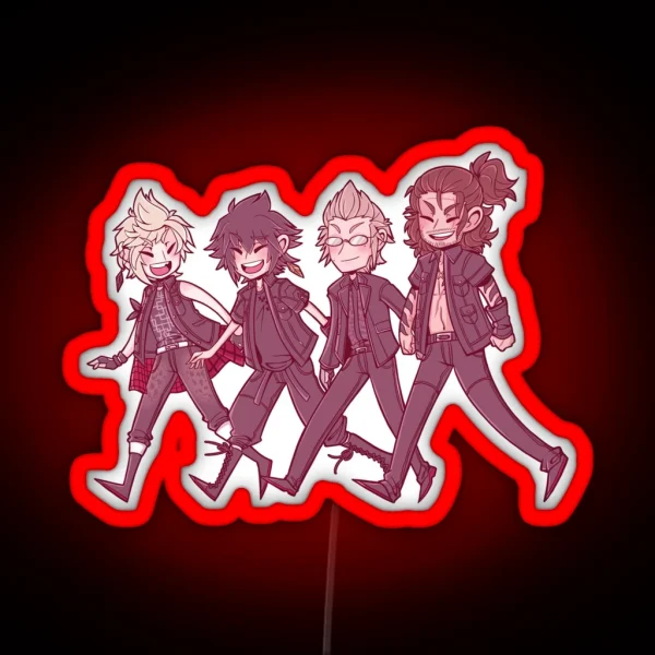 Happy 2nd Anniversary FFXV RGB Neon Sign