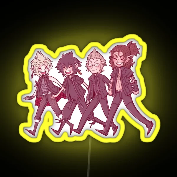 Happy 2nd Anniversary FFXV RGB Neon Sign