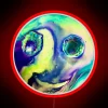 Galactic Vibes in Motion: Handcrafted Neon Sign with Colorful Artistry
