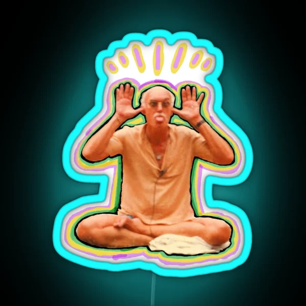 Happy Baba Ram Dass RGB Neon Sign
