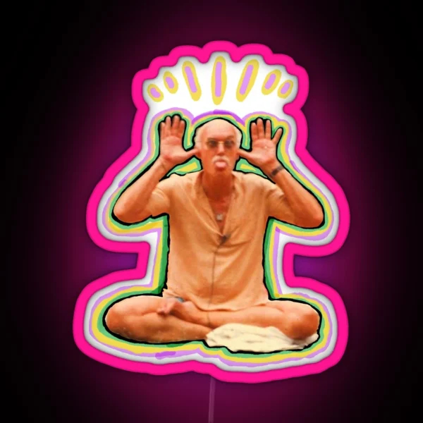 Happy Baba Ram Dass RGB Neon Sign