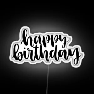 Happy Birthday RGB Neon Sign