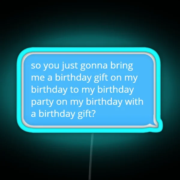 Happy Birthday RGB Neon Sign