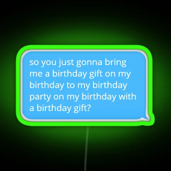Happy Birthday RGB Neon Sign