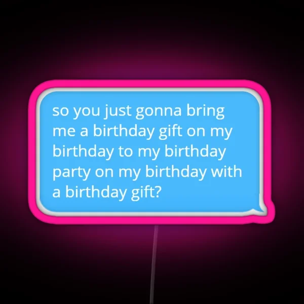 Happy Birthday RGB Neon Sign