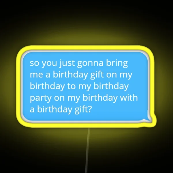 Happy Birthday RGB Neon Sign