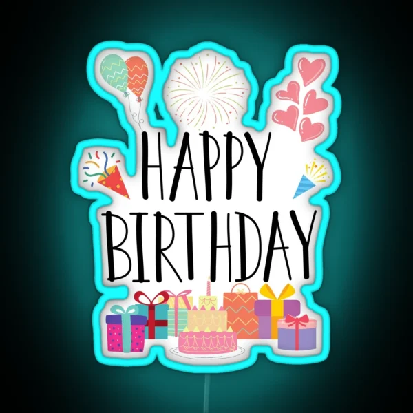 Happy Birthday RGB Neon Sign