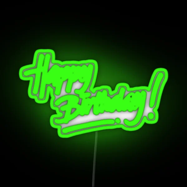 Happy Birthday RGB Neon Sign