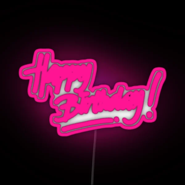 Happy Birthday RGB Neon Sign