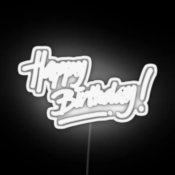 Happy Birthday RGB Neon Sign
