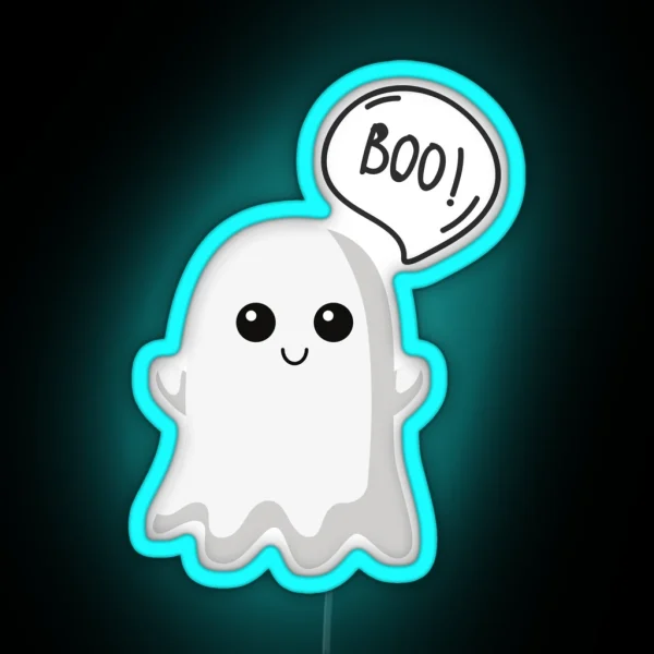 Happy Boo RGB Neon Sign