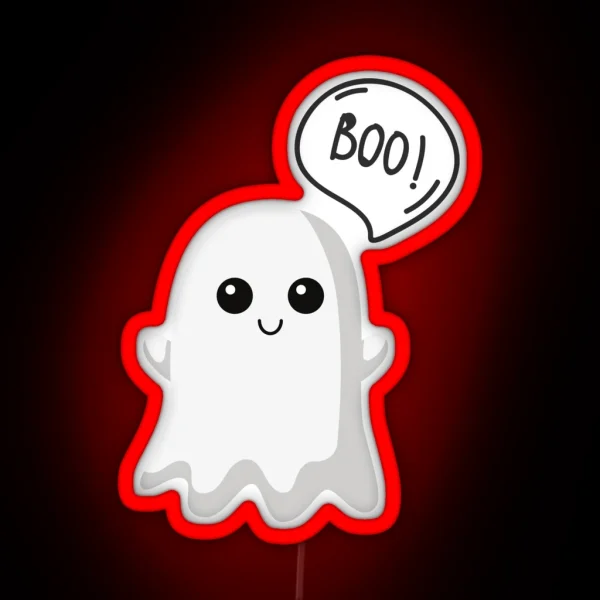 Happy Boo RGB Neon Sign
