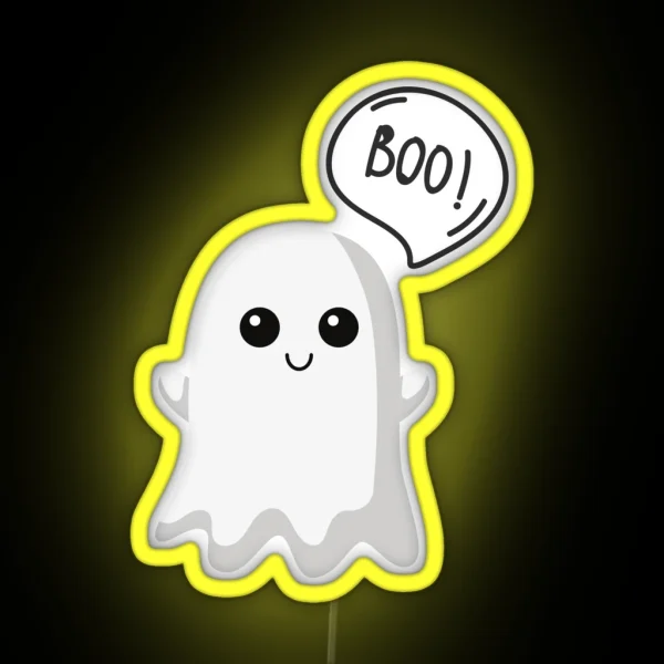 Happy Boo RGB Neon Sign