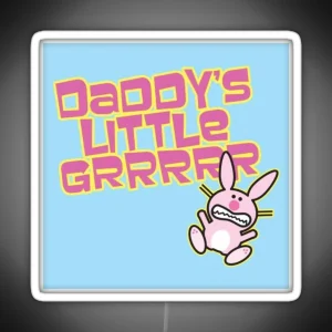 Happy Bunny RGB Neon Sign