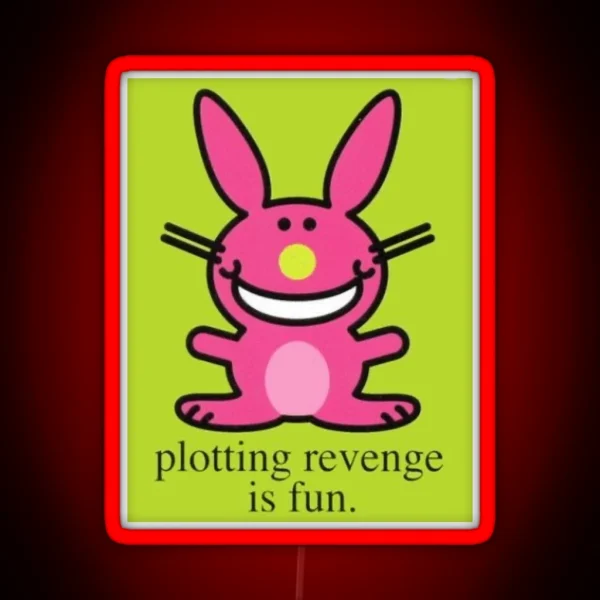 Happy Bunny RGB Neon Sign