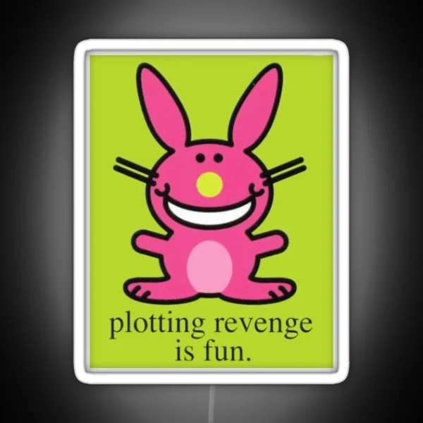 Happy Bunny RGB Neon Sign