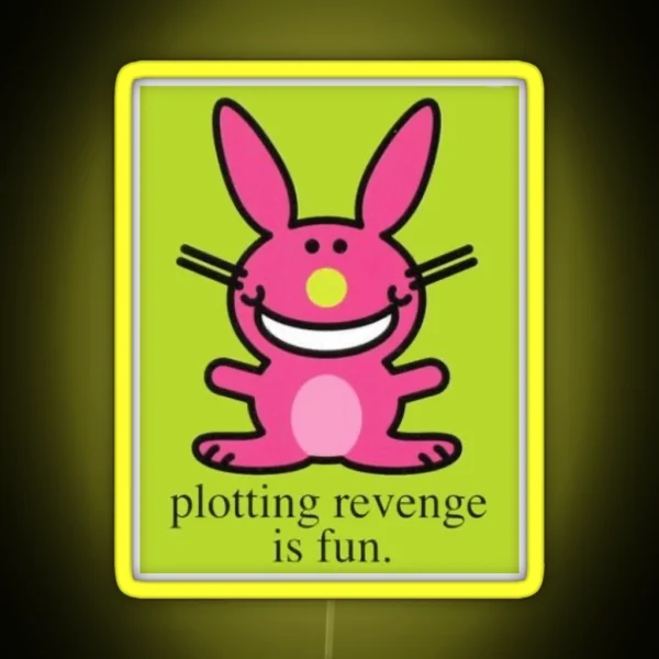 Happy Bunny RGB Neon Sign