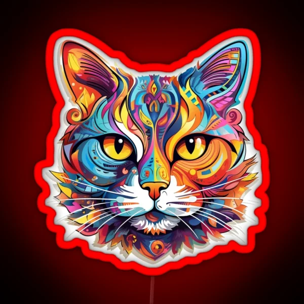 HAPPY COLORFUL ANIMALS RGB Neon Sign
