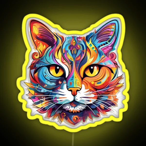 HAPPY COLORFUL ANIMALS RGB Neon Sign