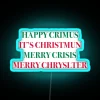 Eye-catching Happy Crimus Color-Changing LED Neon Wall Decor Sign