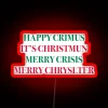 Vibrant RGB neon light wall decoration with modern crimus design