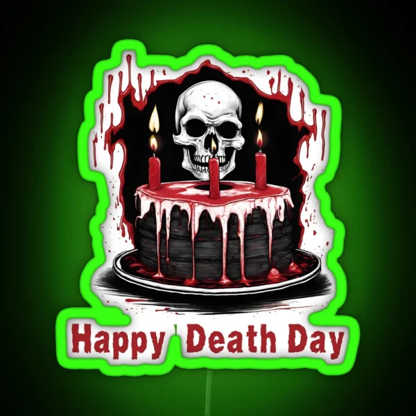 Happy Death Day RGB Neon Sign