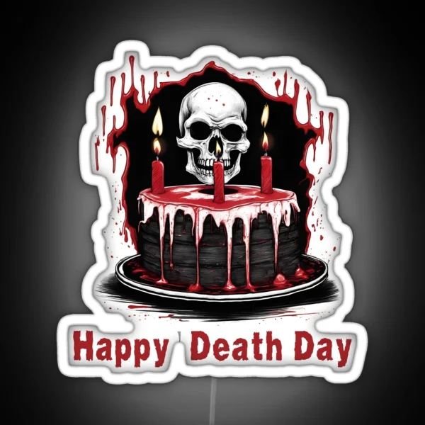 Happy Death Day RGB Neon Sign