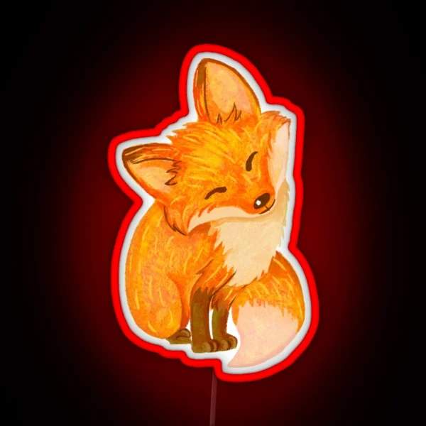 Happy Fox RGB Neon Sign