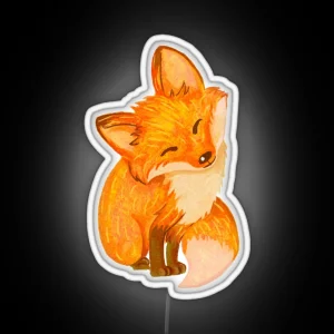 Happy Fox RGB Neon Sign