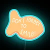 Vibrant Happy Goldfish Neon Sign with Multicolor RGB LED Lighting