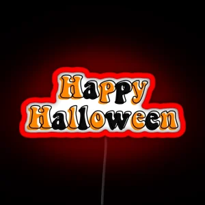 Happy Halloween RGB Neon Sign