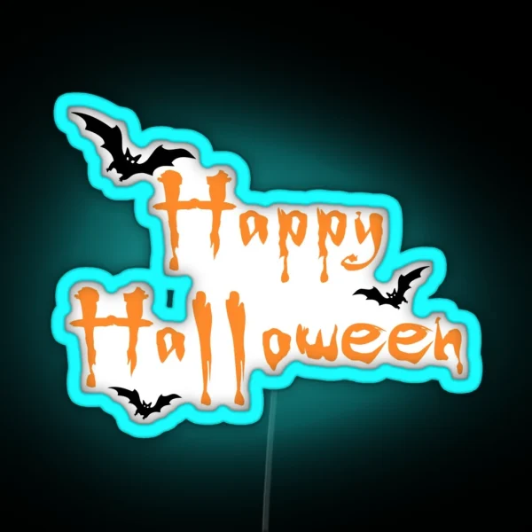 Happy Halloween RGB Neon Sign