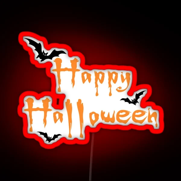 Happy Halloween RGB Neon Sign