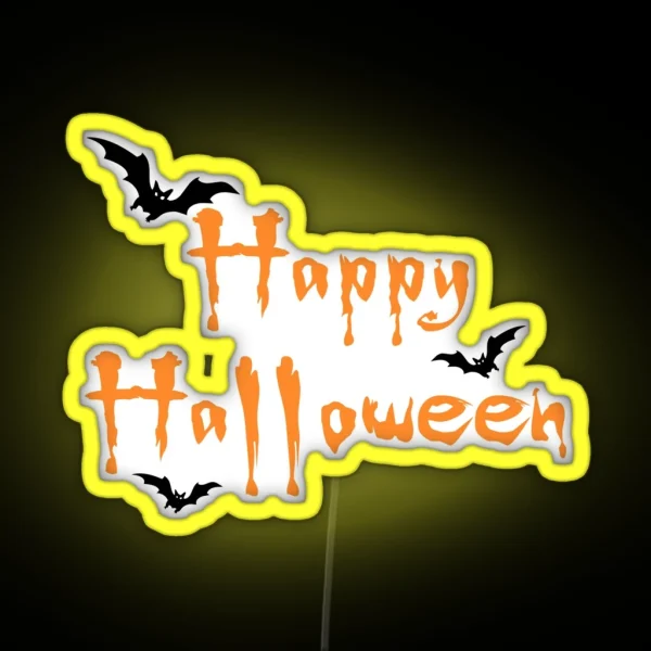 Happy Halloween RGB Neon Sign