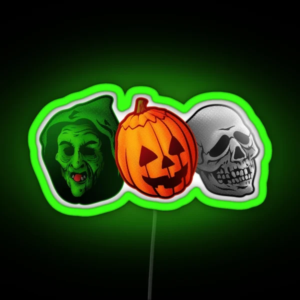 Happy Happy Halloween RGB Neon Sign