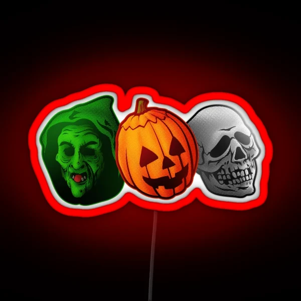Happy Happy Halloween RGB Neon Sign