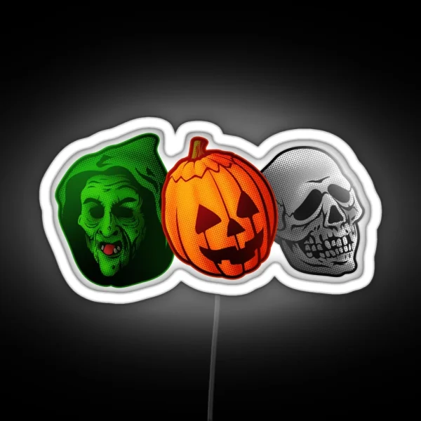 Happy Happy Halloween RGB Neon Sign
