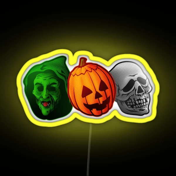 Happy Happy Halloween RGB Neon Sign
