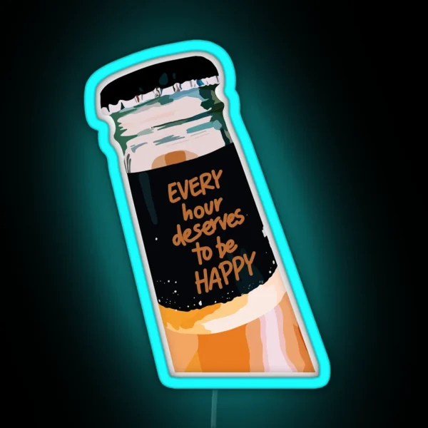 Happy Hour RGB Neon Sign