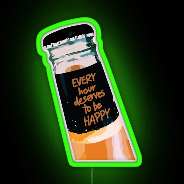 Happy Hour RGB Neon Sign