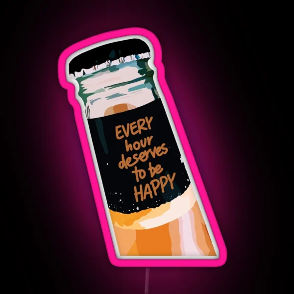 Happy Hour RGB Neon Sign