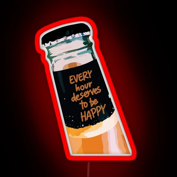 Happy Hour RGB Neon Sign