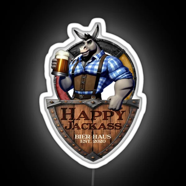 Happy Jackass Bier Haus RGB Neon Sign