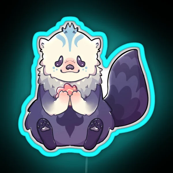 Happy Little Otter RGB Neon Sign