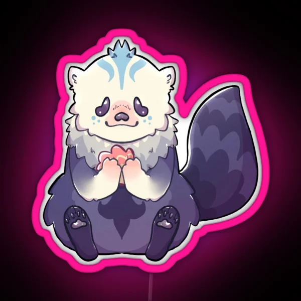 Happy Little Otter RGB Neon Sign
