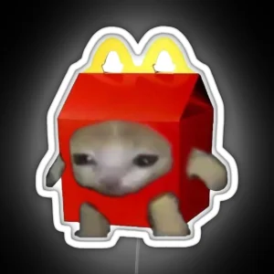 Happy Meal Cat RGB Neon Sign